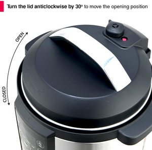 ANSIO Electric Multi-Cooker's secure lid.