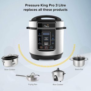 Drew & Cole Pressure King Pro Multi-Cooker replacing multiple appliances.