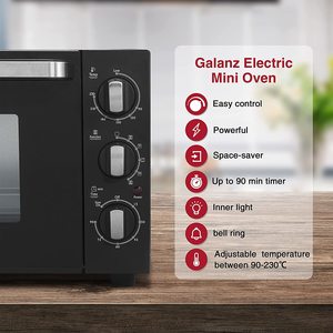 Galanz MOUK001B Mini Oven's features.