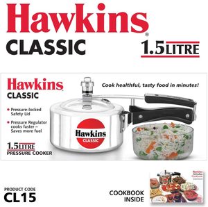 Hawkins Classic Pressure Cooker's features.