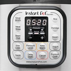 Instant Pot Duo 7-in-1 Electric Multi-Cooker's controls.