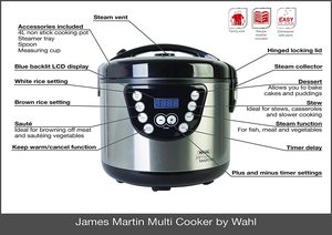James Martin by Wahl ZX916 Multi-Cooker's features.
