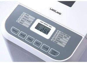 Lakeland Compact Bread Maker's controls.
