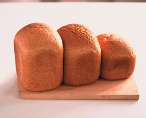Loaves baked by the Panasonic SD-2500WXC Rapid Bake Breadmaker.