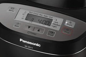 Panasonic SD-2511KXC Breadmaker's controls.