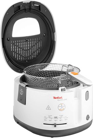 Open view of the Tefal Filtra One Deep Fat Fryer.