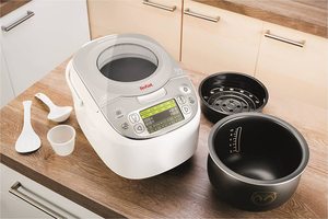 Tefal Multicook Advanced 45-in-1 Multi-Cooker's components.