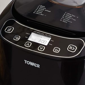 Tower T11003 Digital Bread Maker's controls.