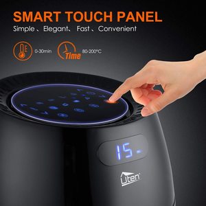 Uten 6.5L Air Fryer's smart touch panel.